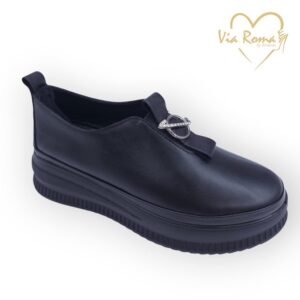 női bőr slip on,női fekete slip on,női fekete bőr slip on,női őszi bőr slip on,via roma fekete slip on,via roma bőr cipő,női fekete cipő,via roma fekete slip on 151 04