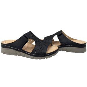 fekete papucs,női műbőr papucs,női fekete papucs,női kényelmi papucs