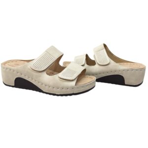 Bézs papucs,női műbőr papucs,női bézs papucs,női kényelmi papucs