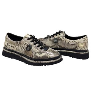 női bőr sportcipő,női bőr sneaker,női bronz sportcipő,női bronz hüllő bőr sneaker,női őszi fűzős cipő,női bronz sportcip,női bronz sneaker,Via Roma bronz hüllő 115 1062