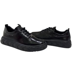 női bőr sportcipő,női bőr sneaker,női fekete sportcipő,női fekete bőr sneaker,női őszi fűzős cipő,női fekete sportcip,női fekete sneaker,Via Roma fekete 216