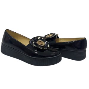 női bőr slip on,női fekete slip on,női fekete bőr slip on,női őszi bőr slip on,via roma fekete slip on,via roma 8260