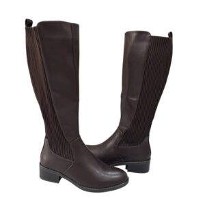 női csokibarna csizma,női lapos csokibarna csizma,női barna csizma