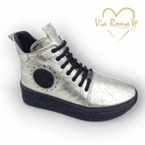 via roma bőr bokacsizma,női arany bőr bokacsizma,via roma magasított szárú női slip on,bőr slip on,fekete slip on bokacsizma,bélelt női slip on,bélelt női bokacsizma,női magasított száru sneaker bokacsizma,Via Roma 216 KS 238