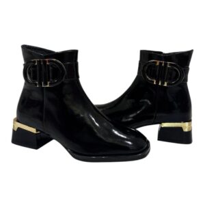 fekete női bokacsizma,női bokacsizma,női kocka sarkú bokacsizma,via roma fekete bokacsizma,via roma 104 0516