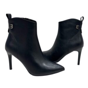 női fekete bokacsizma,női magassasrkú bokacsizma,fekete magassarkú bokacsizma