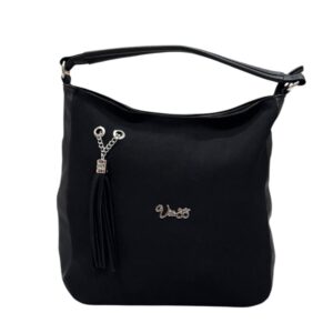 női válltáska,fekete női válltáska,via55 táska,női fekete válltáska,via55 fekete válltáska