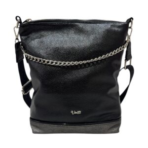 női oldaltáska,fekete női oldaltáska,via.55 táska,női fekete oldaltáska,női oldaltáska,női fekete-grafit oldaltáska,