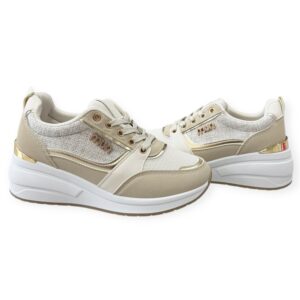 női krém sportcipő,női emelt talpú sportcipő,női krém emelt talpú sneaker