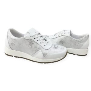 női bőr sportcipő,női fehér sportcipő,női fehér ezüst bőr sneaker,női tavaszi fűzős cipő,lucia bosetti fehér sneaker, lucia bosetti fehér bőr cipő