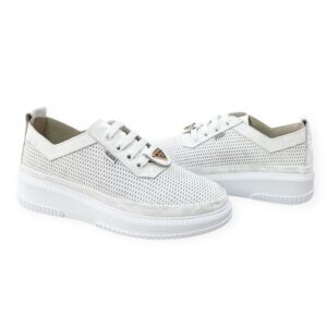 női bőr sportcipő,női fehér sportcipő,női fehér bőr sneaker,női tavaszi fűzős cipő,via roma fehér sneaker,via roma fehér bőr cipő