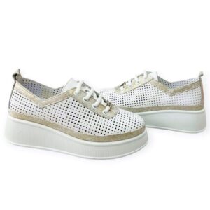 női bőr sportcipő,női bőr sneaker,női fehér sportcipő,női fehér arany bőr sneaker,női tavaszi fűzős cipő,női fehér arany sportcipő,női fehér arany sneaker,Via Roma fehér arany 082 6685