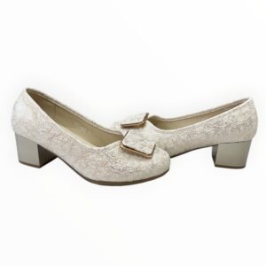 női kocka magassarkú,női arany krém magassarkú,női krém-arany kocka sarkú cipő