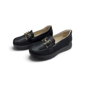 Hortenzia – Kényelmes fekete loafer